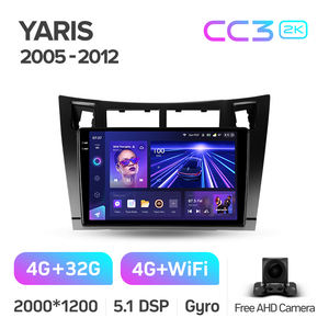 TEYES CC3 2K lettore DVD auto per <span class=keywords><strong>Toyota</strong></span> <span class=keywords><strong>Yaris</strong></span> XP90 <span class=keywords><strong>2005</strong></span> - 2012 9 pollici GPS Android navigatore lettore DVD per auto - Product Image 2