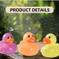 Lot promotionnel de canards flottants en caoutchouc MCtoy de 2 pouces, rose doré scintillant, pour la sécurité et le développement cognitif des bébés, idéal pour les fêtes à la piscine, avec logo personnalisé