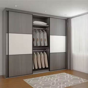 خزانة ملابس بيضاء خشبية بتصميم مخصص للبيع بالجملة من المصنع - Product Image 5