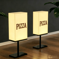 Boîte lumineuse LED carrée cubique personnalisée, panneau numérique interactif, enseigne lumineuse en acrylique