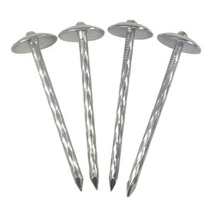 中国厂家直销BWG9 x <span class=keywords><strong>2.5</strong></span>英寸镀锌铁伞钉螺旋光滑直接制造商伞头屋面钉 - Product Image 3