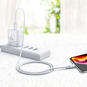 Chargeur rapide USB PD ELE-GATE 20W avec câble Type C vers 8 broches pour la charge rapide des smartphones compatibles, y compris les modèles populaires - Product Image 3