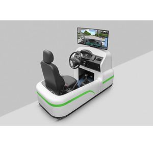 Simulateur de conduite automobile à écran unique, équipement de jeux à monnayeur pour l'entraînement à la conduite automobile, simulateur de conduite de voiture modèle - Product Image 1