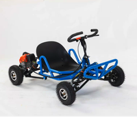 Kart à pédales YLD pas cher pour l'extérieur, 63cc, suspension à bras, sable, cross, kart à 2 temps avec moteur à essence, démarrage par traction, buggy