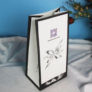 100% Recyclable <b>Craft</b> Paper <b>Bags</b> Customised Paper <b>Bag</b> White Shopping Packaging Without Handle - Product Image 5