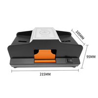Machine à mélanger les cartes de poker semi-automatique professionnelle de qualité casino pour 2 jeux de cartes de Texas Hold'em et de Blackjack