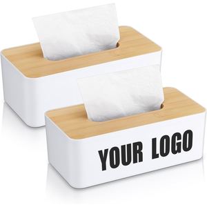 Boîte à mouchoirs promotionnelle, cadeau publicitaire, boîte à mouchoirs de luxe pour bureau, boîte à mouchoirs pour la maison et la voiture avec logo personnalisé - Product Image 1