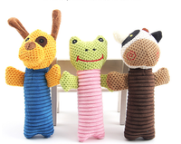 Jouet en peluche pour animaux de compagnie, en forme de jambe de poulet, avec sonnette, OEM ODM, pour chiens