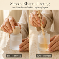 Flacon diffuseur en verre de luxe avec logo personnalisé, 30 ml, 50 ml, vide, givré, pour arômes, avec couvercle en bois, emballage en boîte cadeau, vente en gros