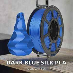 Dark Blue Silk <b>PLA</b> Filament 1.75mm 1kg 330m Shiny High Quality CE ROHS 3D Printer Material - Product Image 2