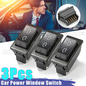 1/2/3 interruptores universales de ventana eléctrica para coche, 12V 20A CC, 5 pines, ON/OFF SPST, tipo basculante, color negro - Product Image 1