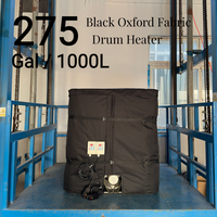 Prix Usine MEGA YUNENG Chauffe-conteneur IBC Gris 275 Gallons en Tissu Oxford Imperméable avec Gaine Chauffante en Alliage de Nicrome 3000W 120V