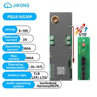 JKBMS JK-PB2A16S20P 100A Smart BMS PCBA 8S-16S LiFePO4 Placa de Protección de Batería con Balance Activo y Calentamiento Paralelo RS485 CAN CE FCC