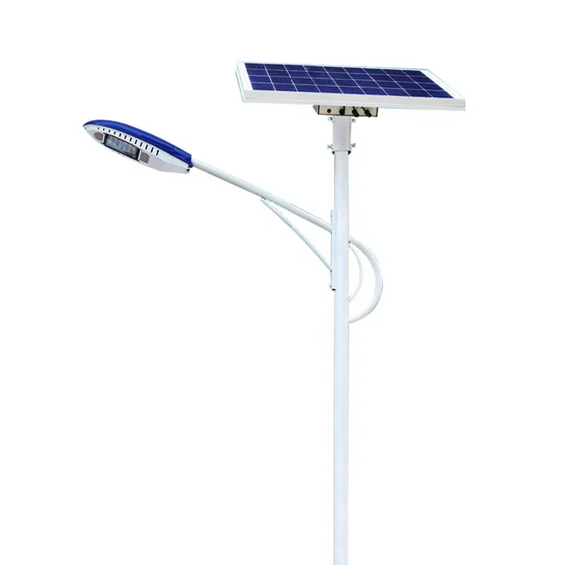 Hepu alta potencia Lampadaire Solaire 20W 30W 40W 50W 60W al aire libre impermeable IP66 Split LED Solar farola