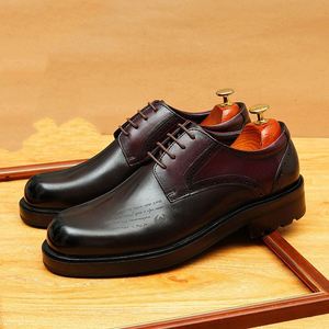 Chaussures de soirée pour homme en cuir véritable, style élégant et tendance, pour mariage et cérémonie - Product Image 6