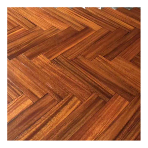 Parquet in <span class=keywords><strong>Legno</strong></span> Naturale <span class=keywords><strong>di</strong></span> <span class=keywords><strong>Iroko</strong></span> con Motivo a Spina <span class=keywords><strong>di</strong></span> Pesce, Resistente ai Raggi UV - Product Image 1