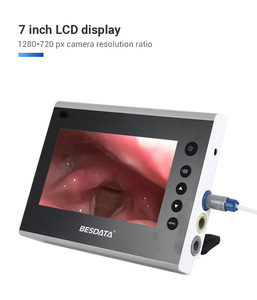 Ensemble de <span class=keywords><strong>laryngoscope</strong></span> vidéo avec écran HDMI de 7 pouces, lames réutilisables, intubation en salle d'opération - Product Image 2