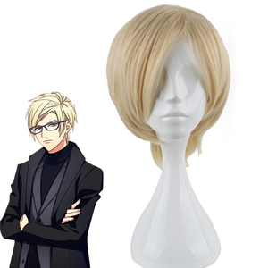 Peluca rubia para hombres y <span class=keywords><strong>chicos</strong></span>, peluca Cosplay <span class=keywords><strong>de</strong></span> Furuichi Sakyou - Product Image 1
