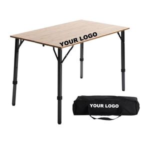 Portable Solid Wood <b>Folding</b> <b>Outdoor</b> Camping <b>Table</b> Modern Design Durable Waterproof Anti-UV Environment Protection for Park - Product Image 1