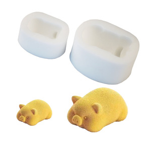 Lucky Pig Silicone <b>Mold</b> For Fondant Cake Mousse Chocolate Ice Cream Animal Shape White 1 Pc - Product Image 5
