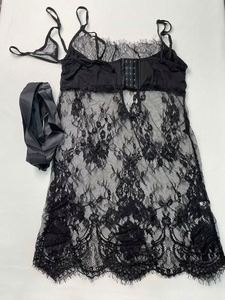 M0599 Camisón Sexy de Encaje Transparente para Mujer, Camisón Sexy con Aberturas, Talla Grande 5XL para Mujeres con Sobrepeso - Product Image 6