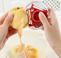 Eplucheur rotatif multifonctionnel 3 en 1 à lame julienne Râpe Hachoir à tomates Coupeur de pommes de terre Fruits Eplucheur rotatif à légumes