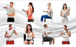 Trigger Point Selbst massage gerät Stick Thera cane Body Muscle Relief Rücken massage haken Therapeut isches Entspannungs druck werkzeug - Product Image 3