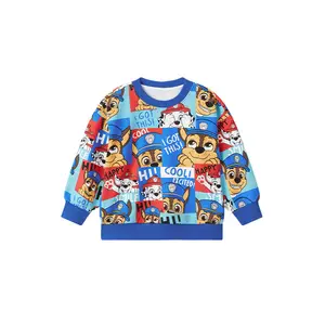 Custom Fashion Colorful Digital Dicetak Anak-anak Sweatshirt untuk 3-14 Tahun Pakaian Dibuat Di Cina