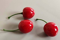 25Mm Kunstmatige Rode Kersen Simulatie Levensechte Kersen Nepfruit Voor Thuis Keuken Eetkamer Decor