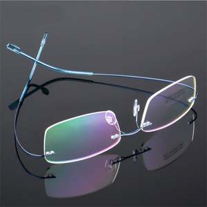 Gafas Ópticas Personalizadas al por Mayor para Hombres y Mujeres, Monturas Flexibles sin Marco, de Titanio con Memoria - Product Image 5