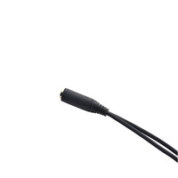 Cable de Audio Auxiliar con Conector Divisor en Y de 3.5mm, 2 en 1, Macho a Hembra, para MP3/MP4, Auriculares, Computadora, Micrófono/Altavoz, Duradero