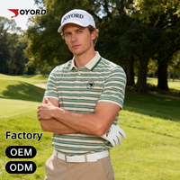 Kaos Golf Ringan dan Tahan Luntur Saat Dicuci untuk Turnamen Golf Pria Grosir OEM dalam Jumlah Besar