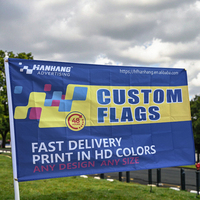 Drapeaux personnalisés avec impression de logo, impression numérique 3x5 sur mesure