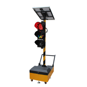 Không dây khoảng cách 200-800 mét di động tạm thời LED năng lượng mặt trời không dây di động giao thông ánh sáng - Product Image 4