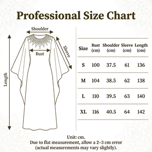 Abaya Kaftan Perlée pour Femme à Manches Chauve-Souris pour Occasions Spéciales – Fabrication Usine - Product Image 4