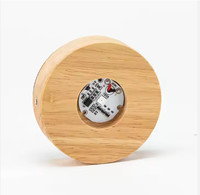 Base de lumière en bois support rond coloré bois Led Base de lumière pour 3D cristal verre résine Art