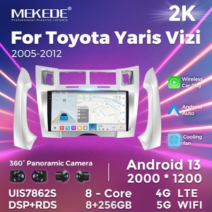 Mekede MS Android đài phát thanh xe máy nghe nhạc Màn hình cảm ứng wifi 4 gam DSP SWC BT cho TOYOTA YARIS vizi 2005 2006 2007 2008 2009 20102012 9inch - Product Image 2