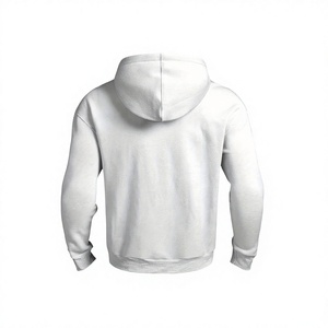 Unisex Gray Hooded Sweatshirt Oversized Fit Casual Autumn Wear Breathable Fleece Zipper Closure Knitted 100% Cotton Anti-Shrink - Product Image 4