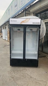 スーパーマーケットの商業冷凍庫ガラスドアのスイングガラスドア冷蔵庫直立飲料ディスプレイチラー - Product Image 3
