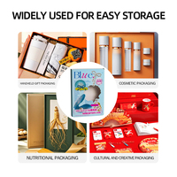 Carpeta Ecológica Premium Personalizada con Ventana, Asa, Grabado en Relieve, Laminado Mate y Forro de Esponja para Empaquetado de Productos de Belleza, Salud y Alimentos