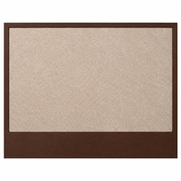 Tableau d'affichage mural en feutre avec cadre imitation bois, panneau inférieur large beige pour bureau, école et maison
