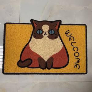 Meilleur prix bobine d'impression PVC Corgi <span class=keywords><strong>chat</strong></span> bienvenue animal de compagnie <span class=keywords><strong>paillasson</strong></span> <span class=keywords><strong>personnalisé</strong></span> tapis de pied antidérapant - Product Image 3