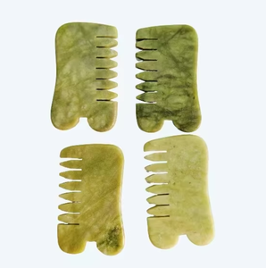 Peine de jade Xiuyan para masaje y gua sha - Product Image 1