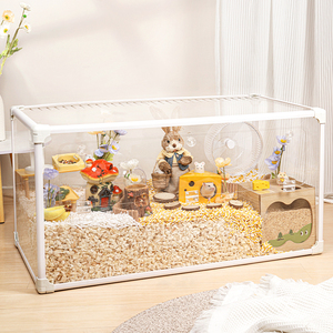 <span class=keywords><strong>Cage</strong></span> à hamster en gros, personnalisée, transparente, grand espace, habitat pour hamster 100 cm, <span class=keywords><strong>cage</strong></span> pour animaux de compagnie en acrylique à assembler - Product Image 1