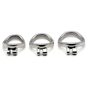 Dispositivo de Castidad de Metal con Anillo Curvo de 52 mm FRRK, Acero Inoxidable 304 para Jaula de Castidad - Product Image 6