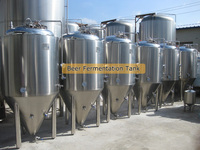 Prix d'usine Réservoir de fermentation de bière en acier inoxydable avec enveloppe 500L 800L 1000L 2000L 3000L 5000L 10000L Équipement de brassage de bière