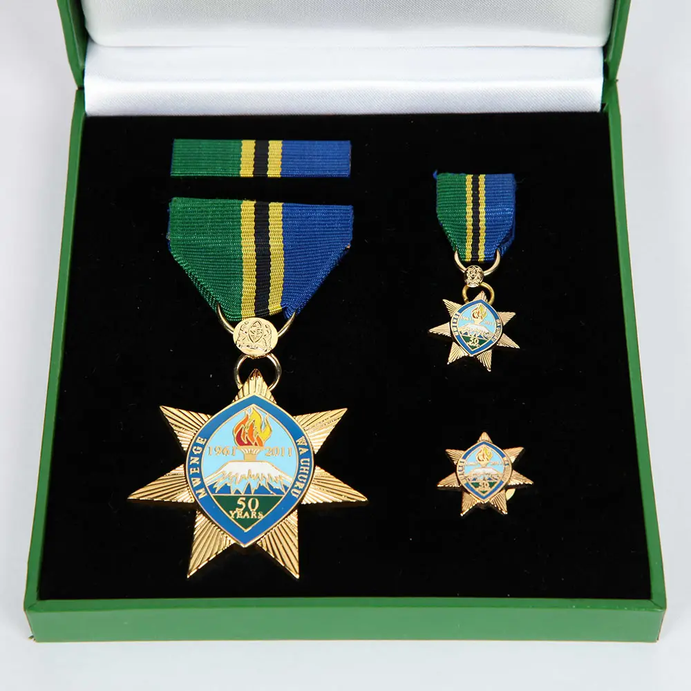 ميداليات على شكل نجمة ، معدنية مخصصة 3d جائزة نجمة شارة ميدالية