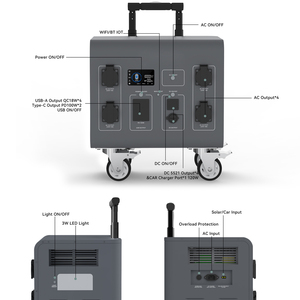 Estación de Energía Todo en Uno de 3000W/5000W, Generador Solar Portátil con Batería <span class=keywords><strong>ESS</strong></span> de 5kwh Lifepo4 para Almacenamiento de Energía en el Hogar - Product Image 3