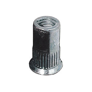 Rivsert FSC-Z inserts filetés en acier M10, cylindrique, moleté, ouvert, tête fraisée (100 pcs) - Product Image 1