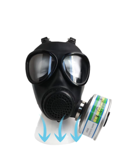 Respirador Facial Completo Reutilizable de Alta Visibilidad, Máscara de Silicona, Protección Óptima Contra Vapores Químicos, Polvo, Pintura y Soldadura - Product Image 3